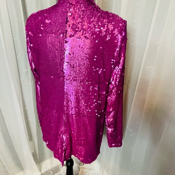 Size small Pink Sequin Blazer-Jacket - Picture 3 of 4